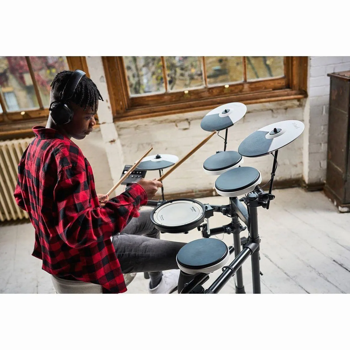 Roland TD-02KV E-Drum Set, vielseitige Übungsfunktionen, hochwertige Pads 3
