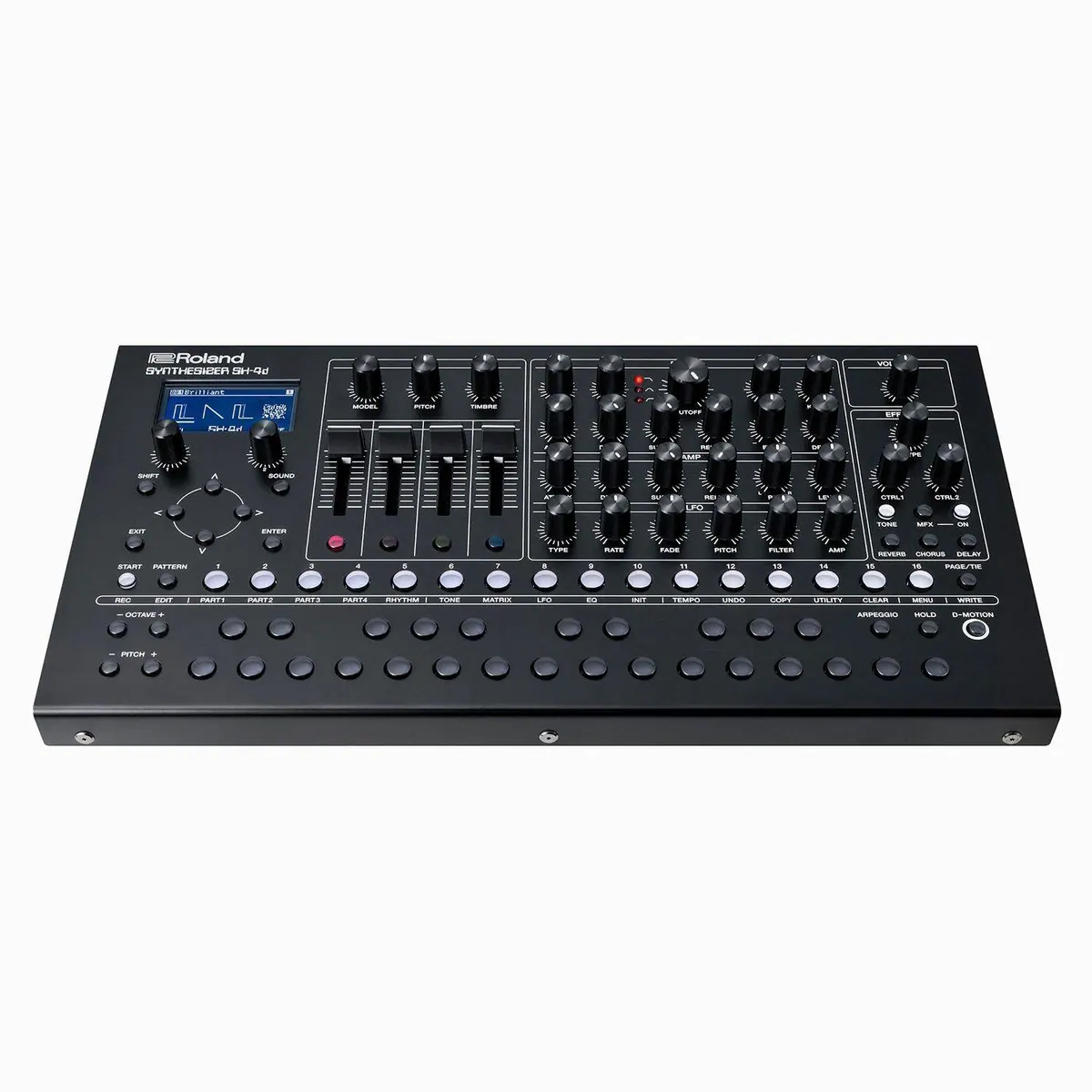 Roland SH-4d Desktop Synthesizer, vielseitige Klangerzeugung, integrierter Sequenzer, intuitive Bedienoberfläche