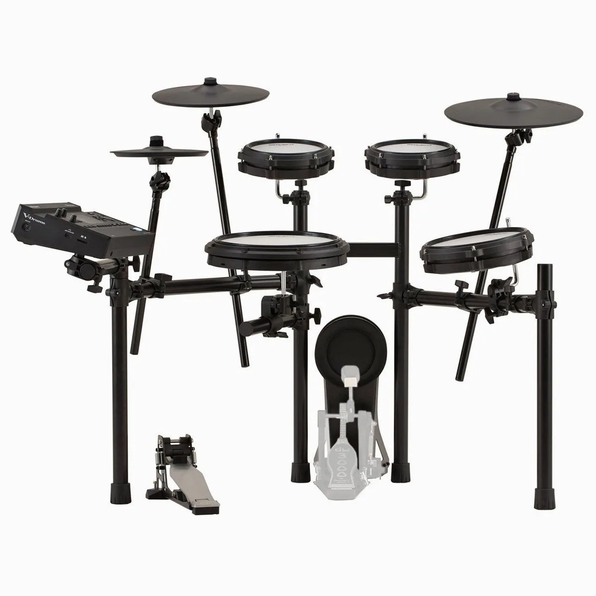Roland E-Drum TD313, kompaktes Kit, hochwertige Multi-Sample-Sound-Bibliothek — max 150 Zeichen