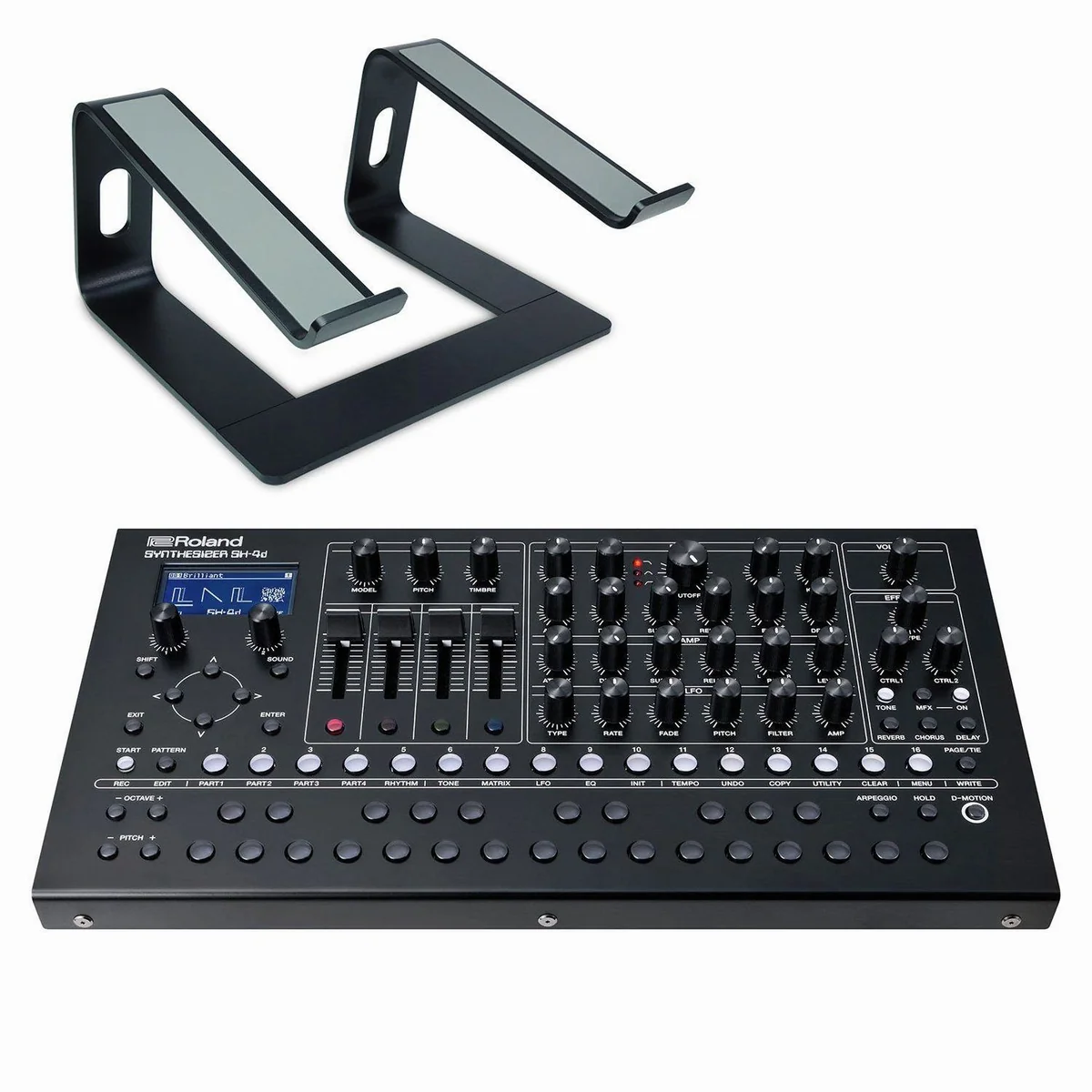Roland SH-4d Desktop Synthesizer, vielseitige Klangwelten, integrierter Sequenzer, kompakte Bauweise
