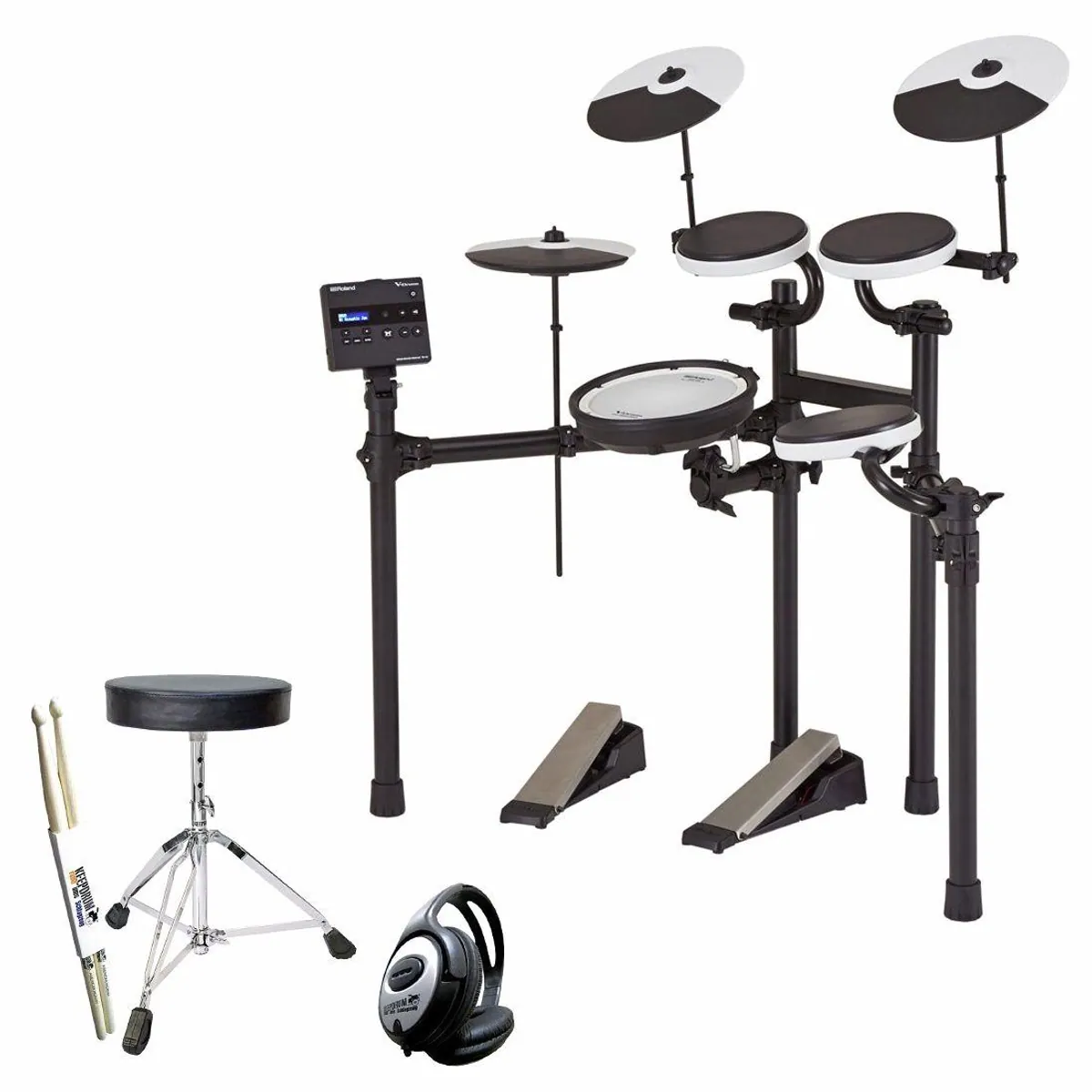 Roland TD-02KV E-Drum, hochwertige Pads, integrierte Coaching-Funktionen