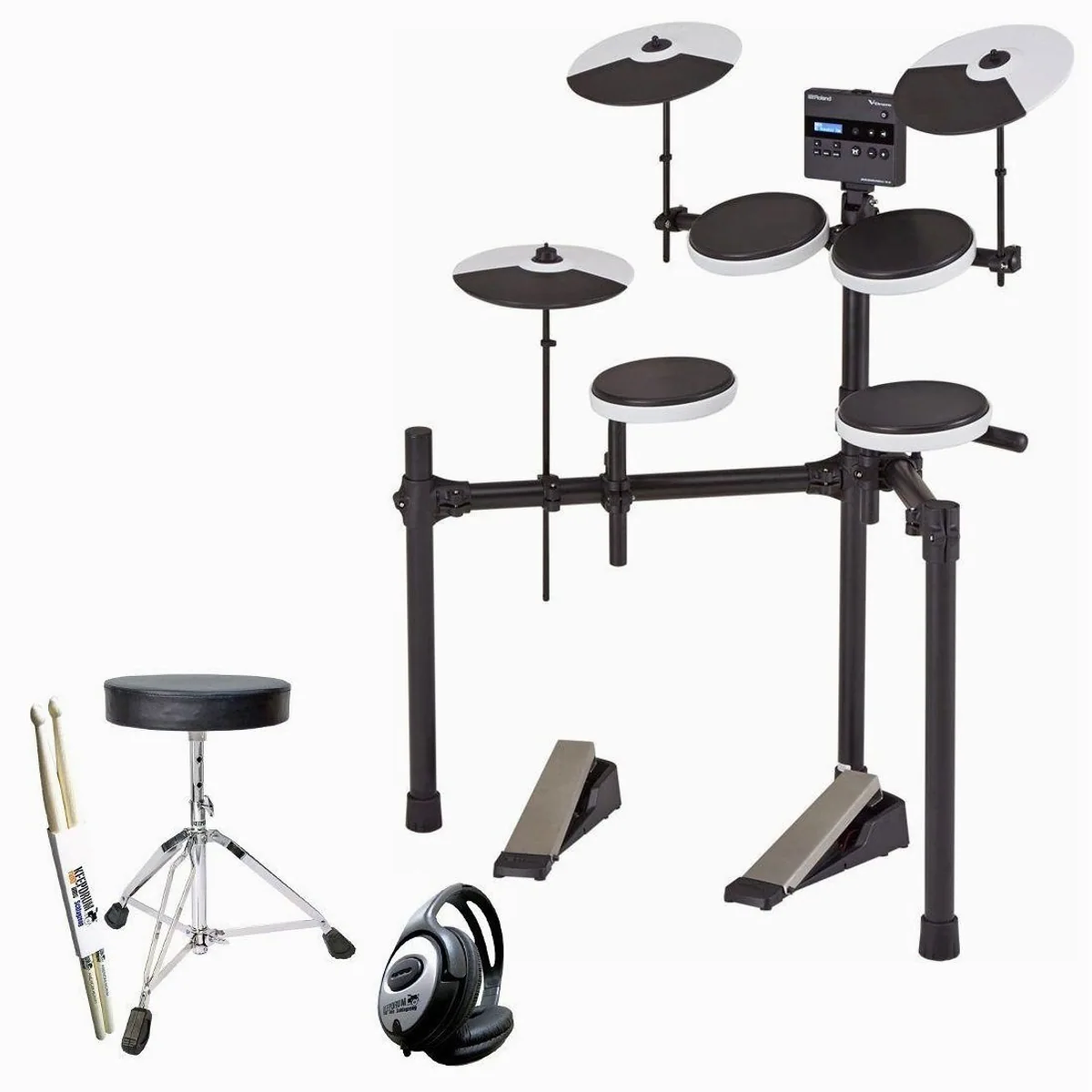 Roland TD-02K E-Drum, hochwertiges elektronisches Drumkit mit Übungsfunktionen