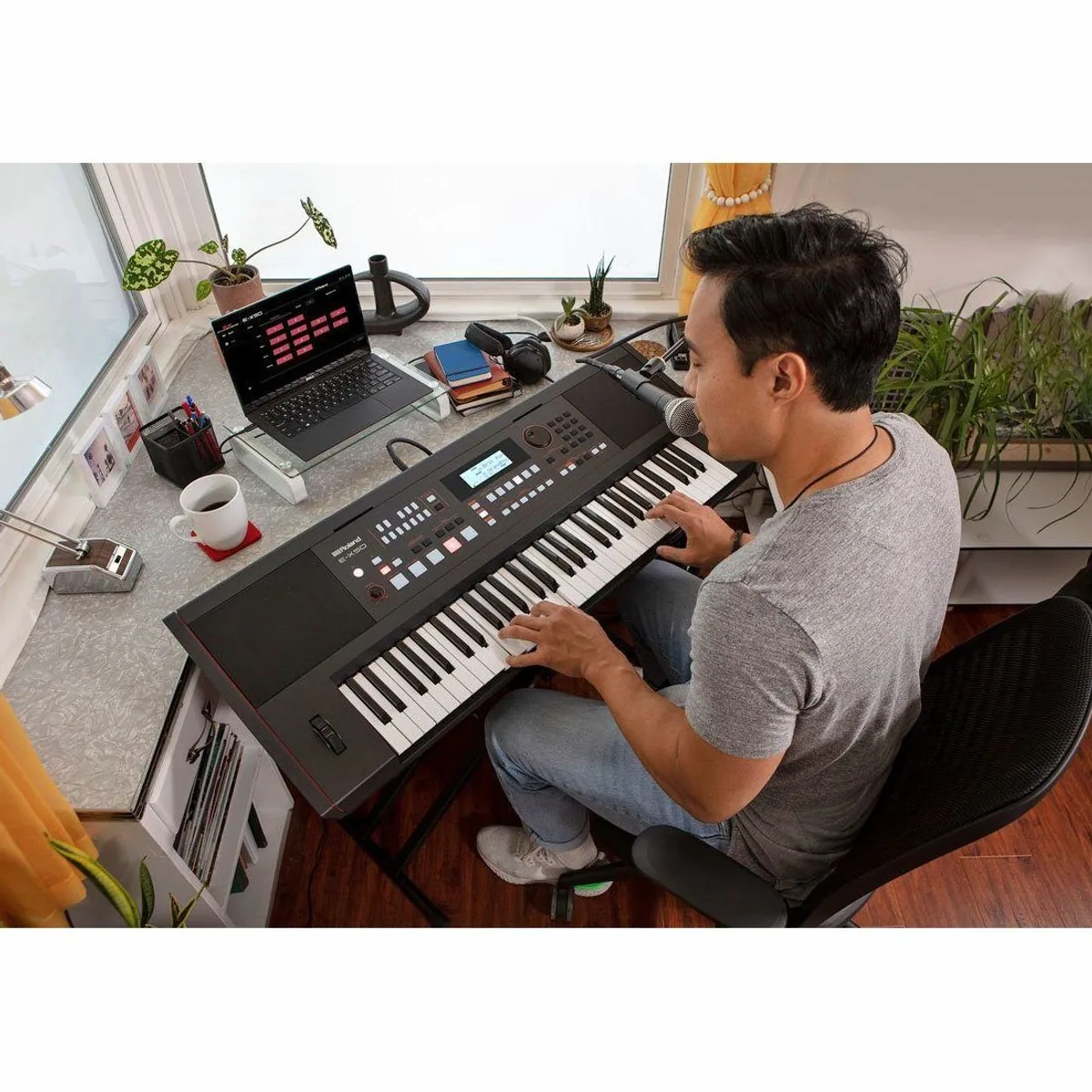 Roland E-X50 Entertainment Keyboard, professionelle Sounds, intuitive Bedienung, integriertes Lautsprechersystem 4