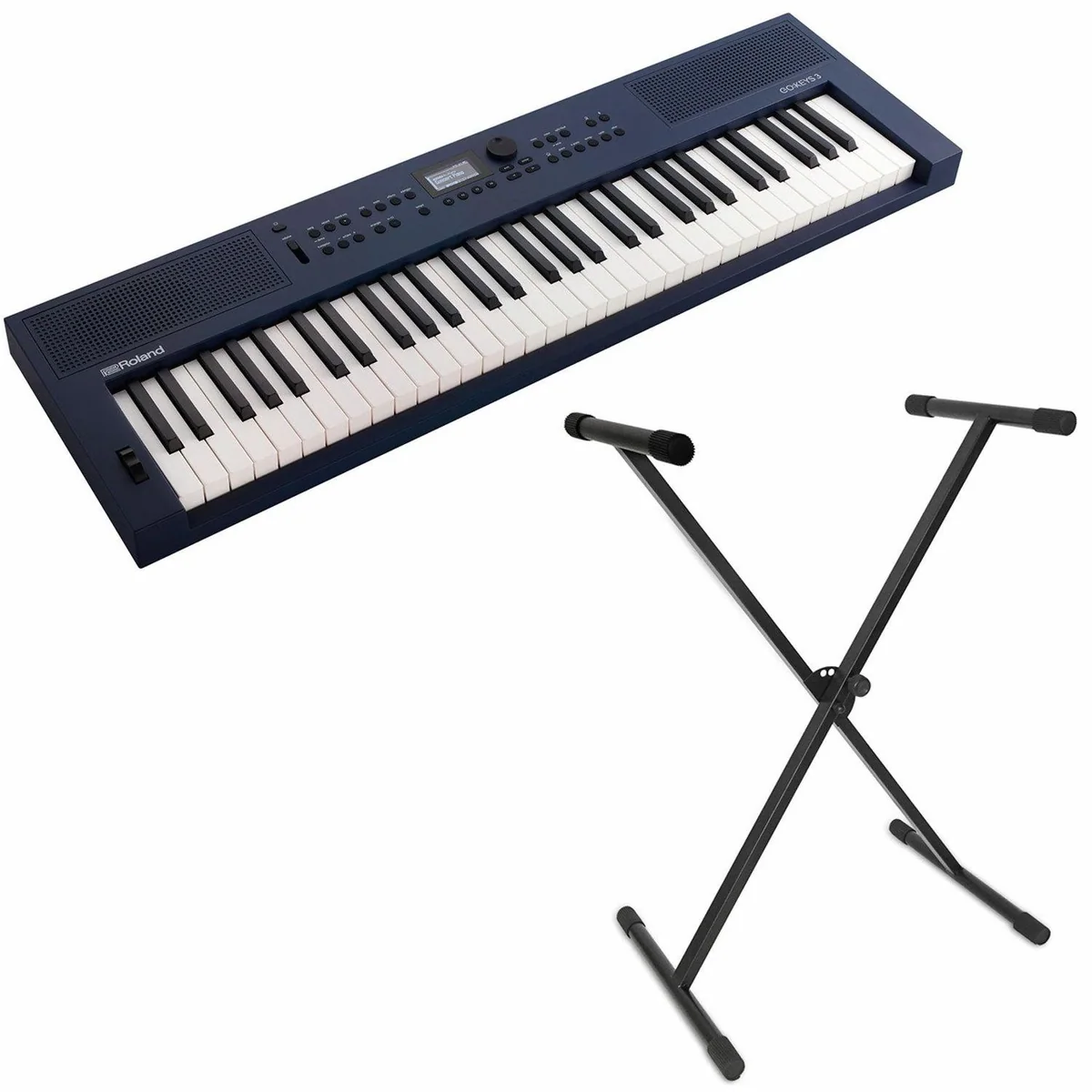Roland GO:KEYS 3 Midnight Blue, vielseitige Klangerstellung, integrierte Lautsprecher, Bluetooth-Funktion