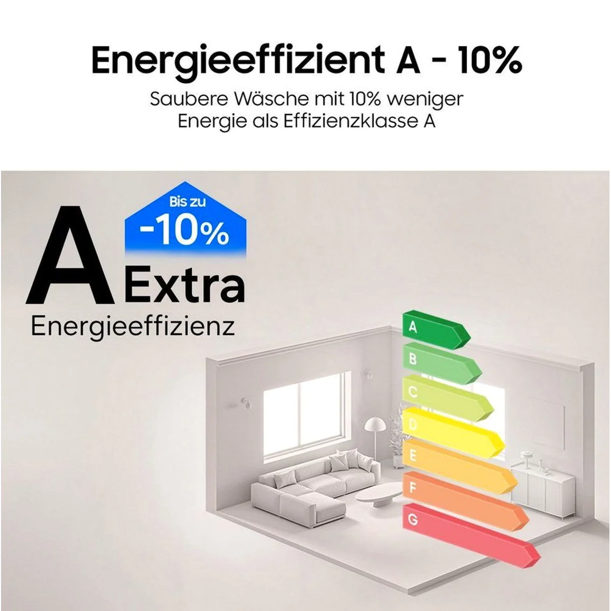 Samsung WW5000C WW9A-10W Waschmaschine, 9 kg Füllmenge, 1400 U/min Schleuderdrehzahl 3