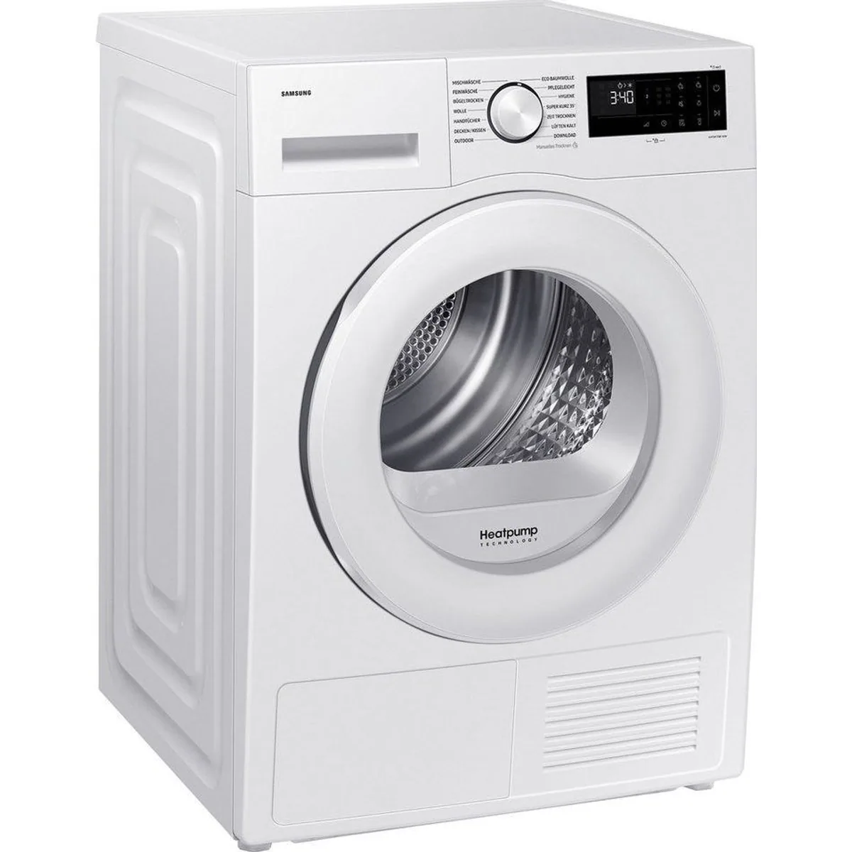 Samsung DV80DG52B0TEEG Wärmepumpentrockner, optimal trocknen mit Sensorsteuerung