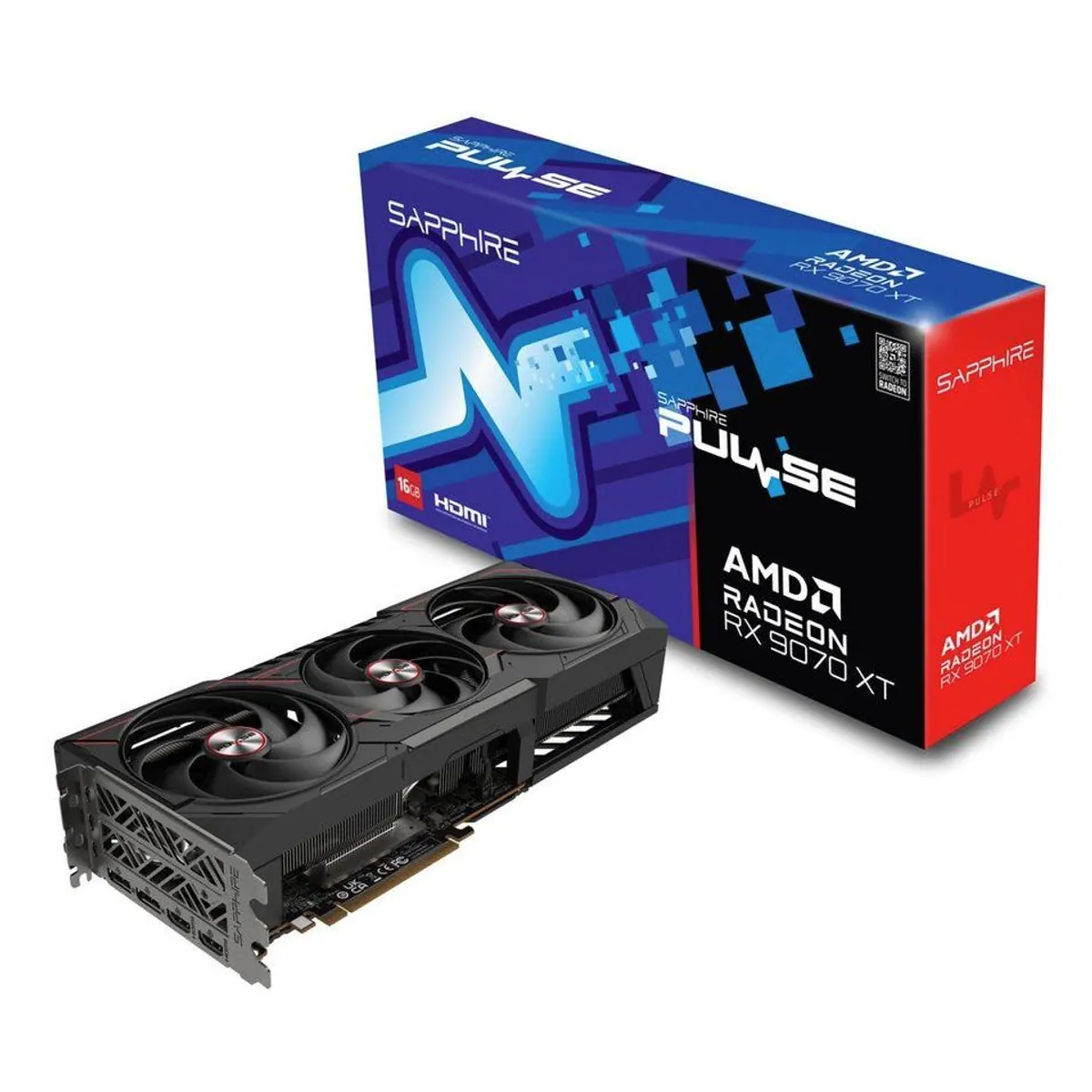 Sapphire Radeon RX 9070 XT Grafikkarte, hohe Leistung, erweiterte Kühlung, beeindruckende Grafik