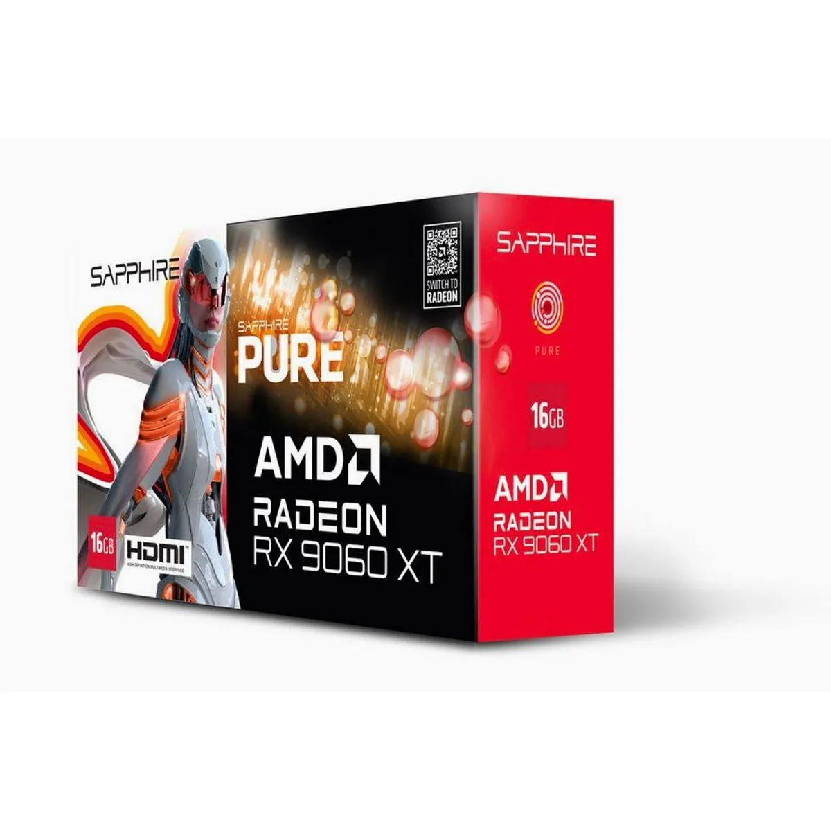 Sapphire Radeon RX 9060 XT GPU, beeindruckende Grafikleistung, moderne Architektur, effiziente Kühlung