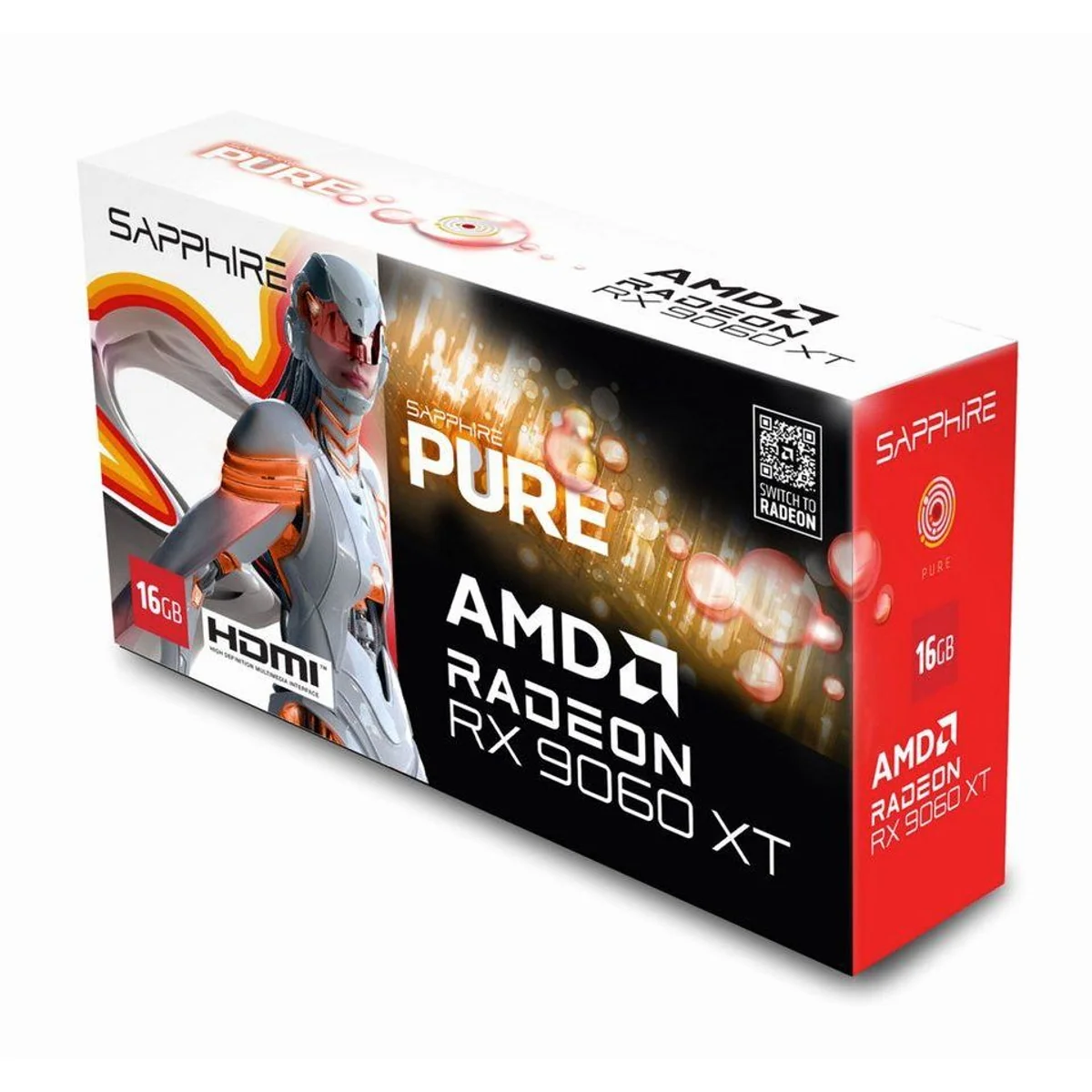 Sapphire Radeon RX 9060 XT GPU, beeindruckende Grafikleistung, moderne Architektur, effiziente Kühlung 2