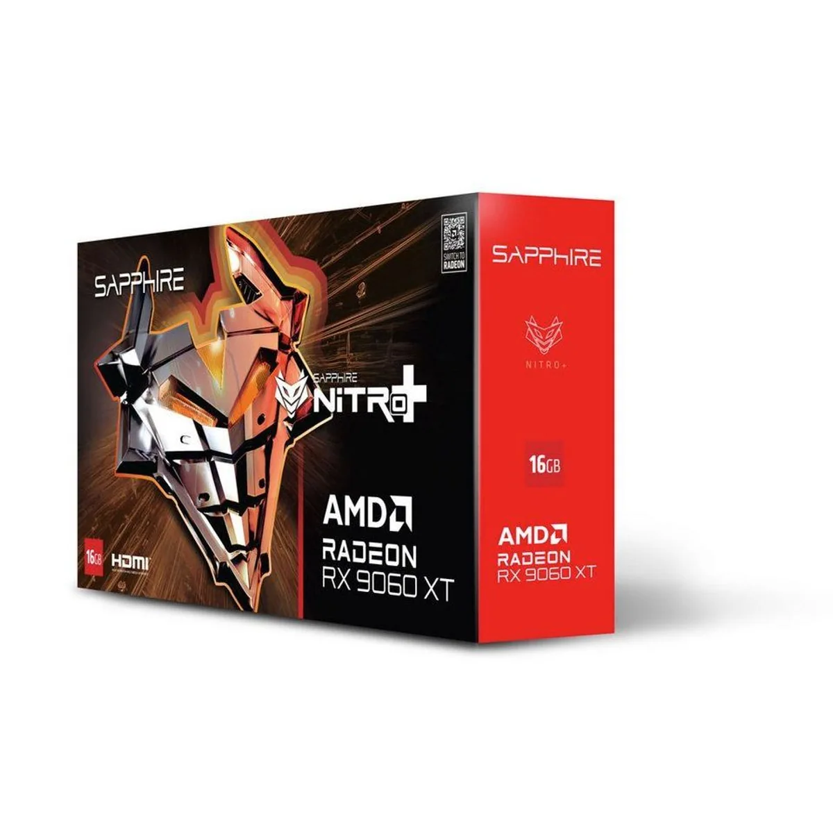 Sapphire Radeon RX 9060 XT GPU, hohe Leistung, beeindruckende Grafik, erweiterte Kühlung