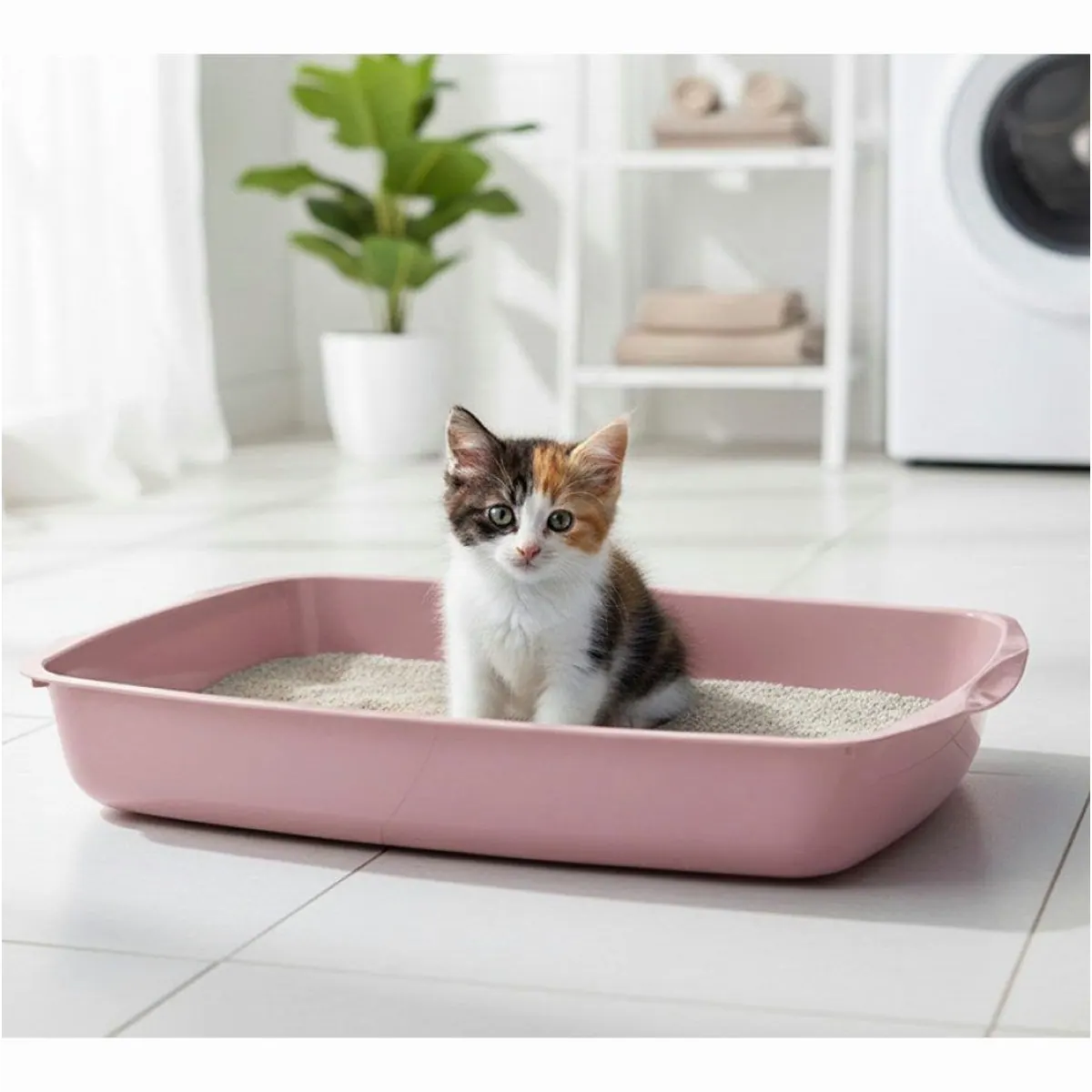 Savic flache Katzentoilette, niedriger Einstieg, praktische Maße, vielseitige Farboptionen 2