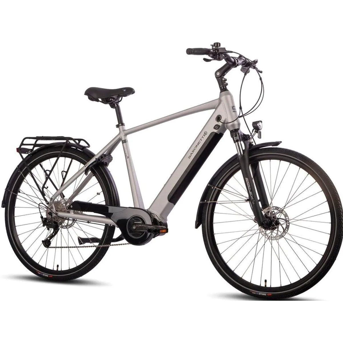 SAXONETTE Deluxe Sport E-Bike, 9-Gang Shimano Alivio, Mittelmotor, 418 Wh — Komfort und Sicherheit vereint 2
