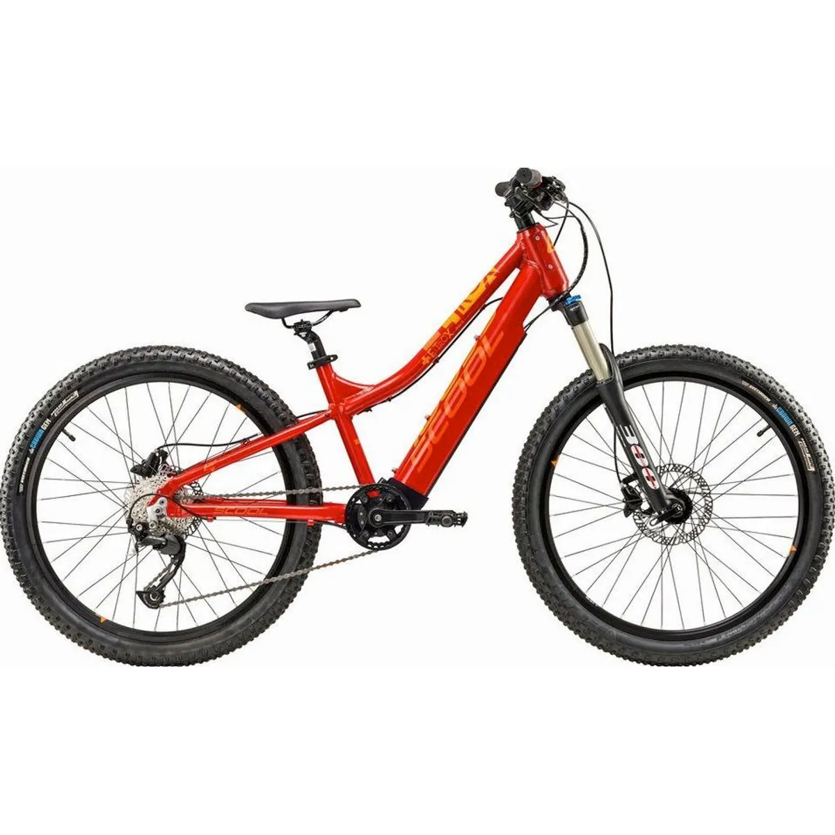S’COOL e-troX race 24-9S Alivio, 9-Gang Shimano, hydraulische Scheibenbremsen — robust, leistungsstark, für Jugendliche