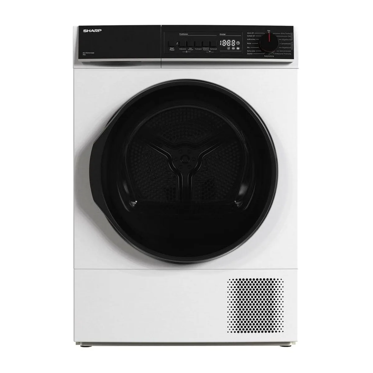 Sharp KD-PRO9S7GWB-DE Wärmepumpentrockner, 9 kg Fassungsvermögen, WiFi-Steuerung, SoftTouch-Bedienung 2
