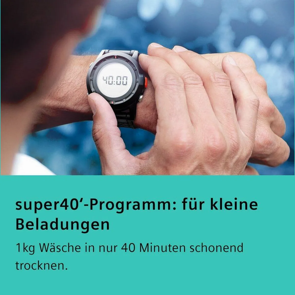 SIEMENS Wärmepumpentrockner iQ300 WT45HV0EM, einfache Reinigung, Outdoor-Programm 3