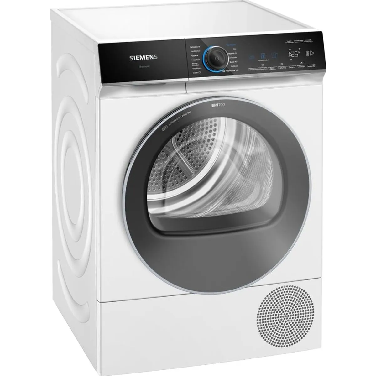 SIEMENS iQ700 WQ46B2D41 Wärmepumpentrockner, leisest mit 56 dB, selbstreinigender Kondensator