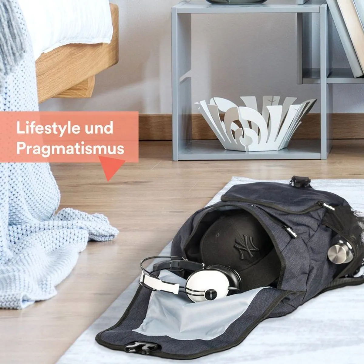 Skandika Hjelp Rucksack, Urban Style, wasserabweisend — 18 Liter, Organizer, für Schule und Freizeit 3