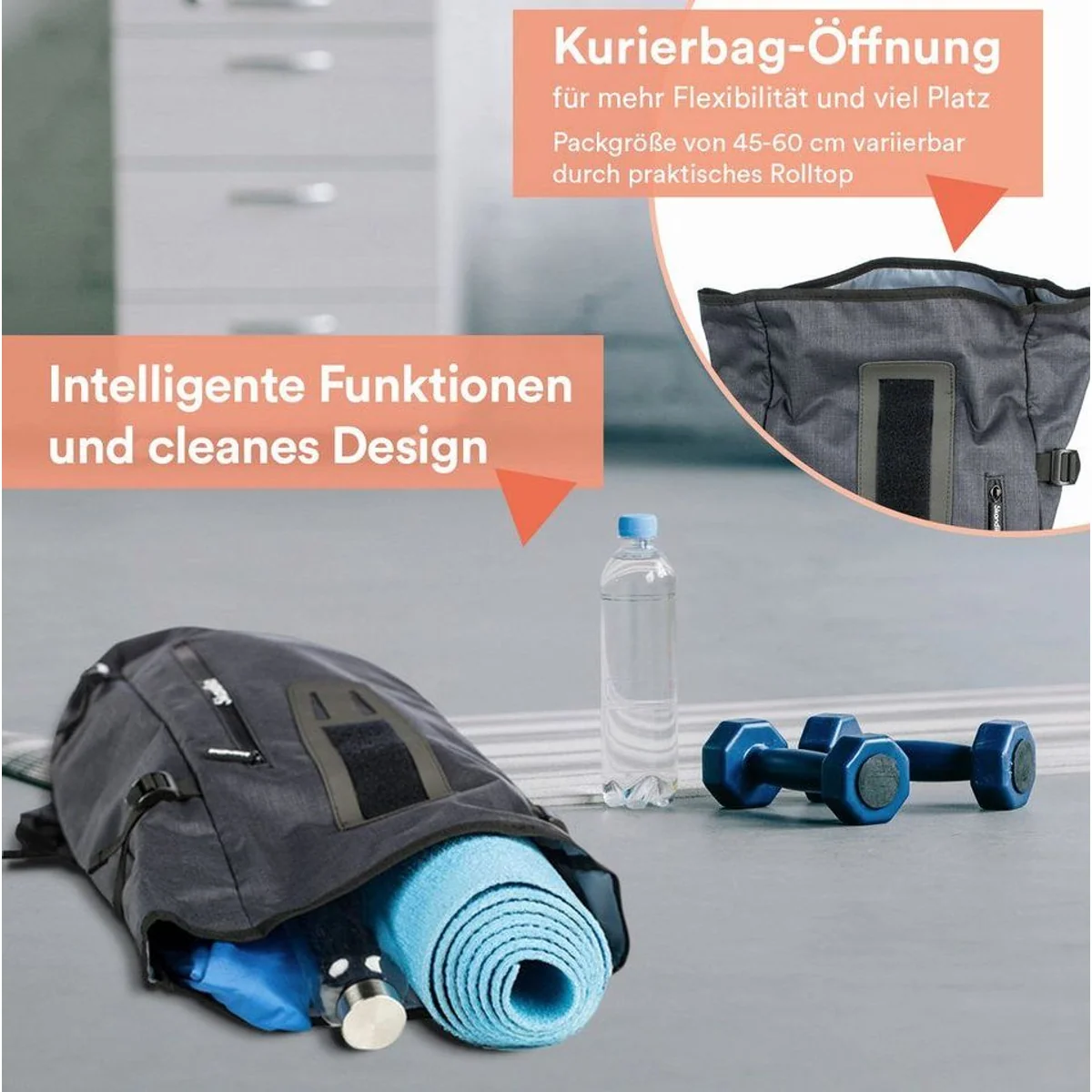Skandika Bara Rucksack 20 Liter, elegantes Urban Design, wasserabweisend, vielseitig einsetzbar 3