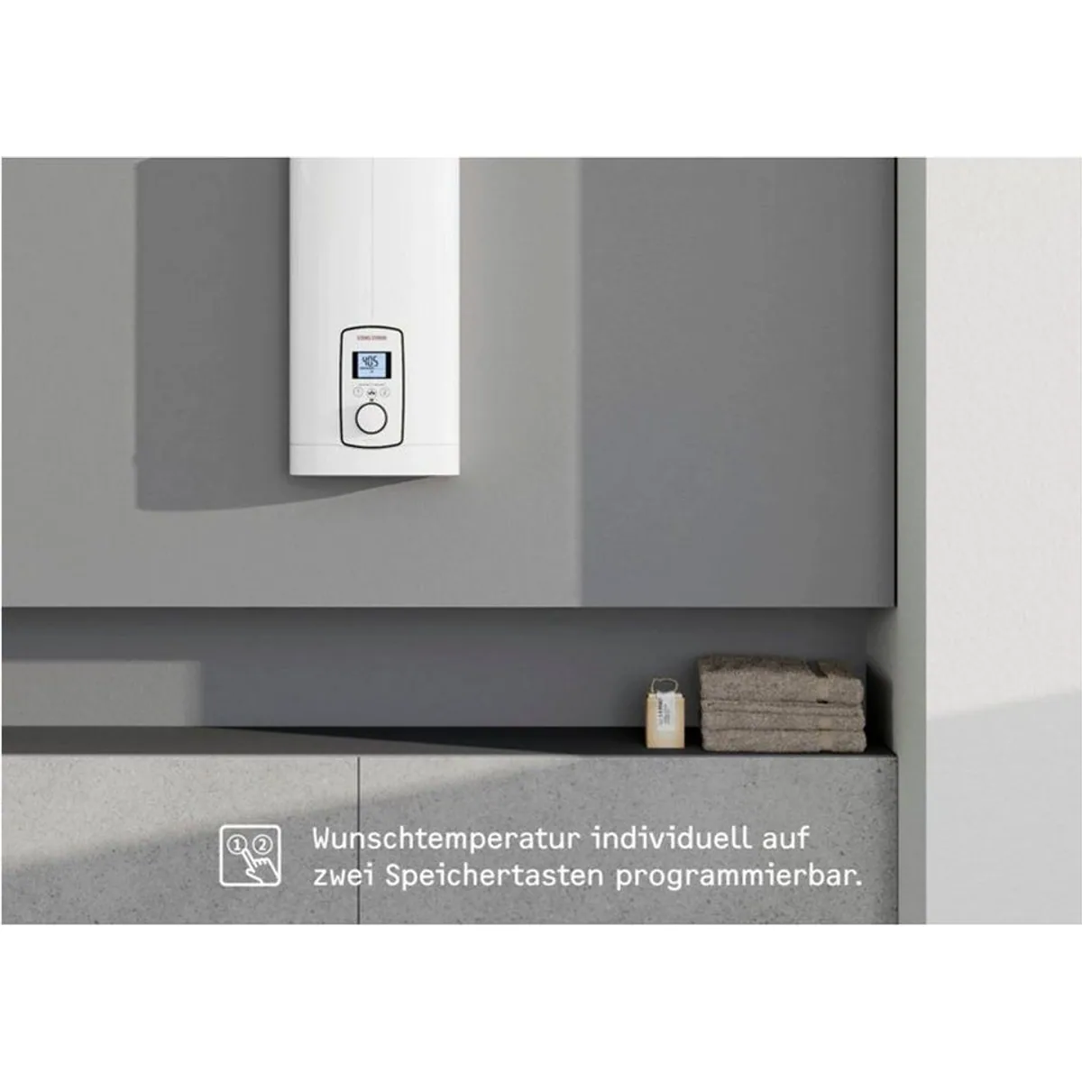 STIEBEL ELTRON DEL 18/21/24 Plus, gradgenaue Temperaturwahl, 3i Technologie, LC-Display 2