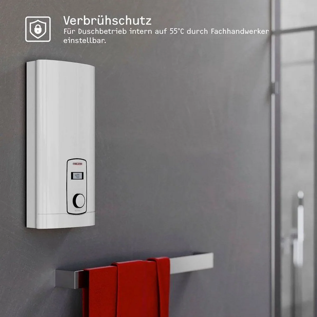 STIEBEL ELTRON DHB-E 18/21/24 LCD, gradgenaue Temperaturwahl, 3i Technologie, elektronisch 3