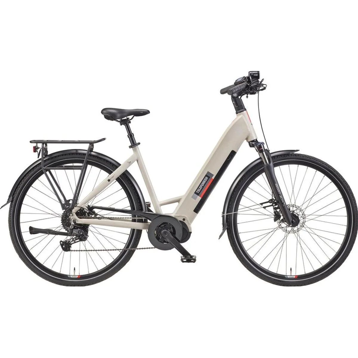 Telefunken E-Bike RC680, 10-Gang Kettenschaltung, Mittelmotor, 705,6 Wh