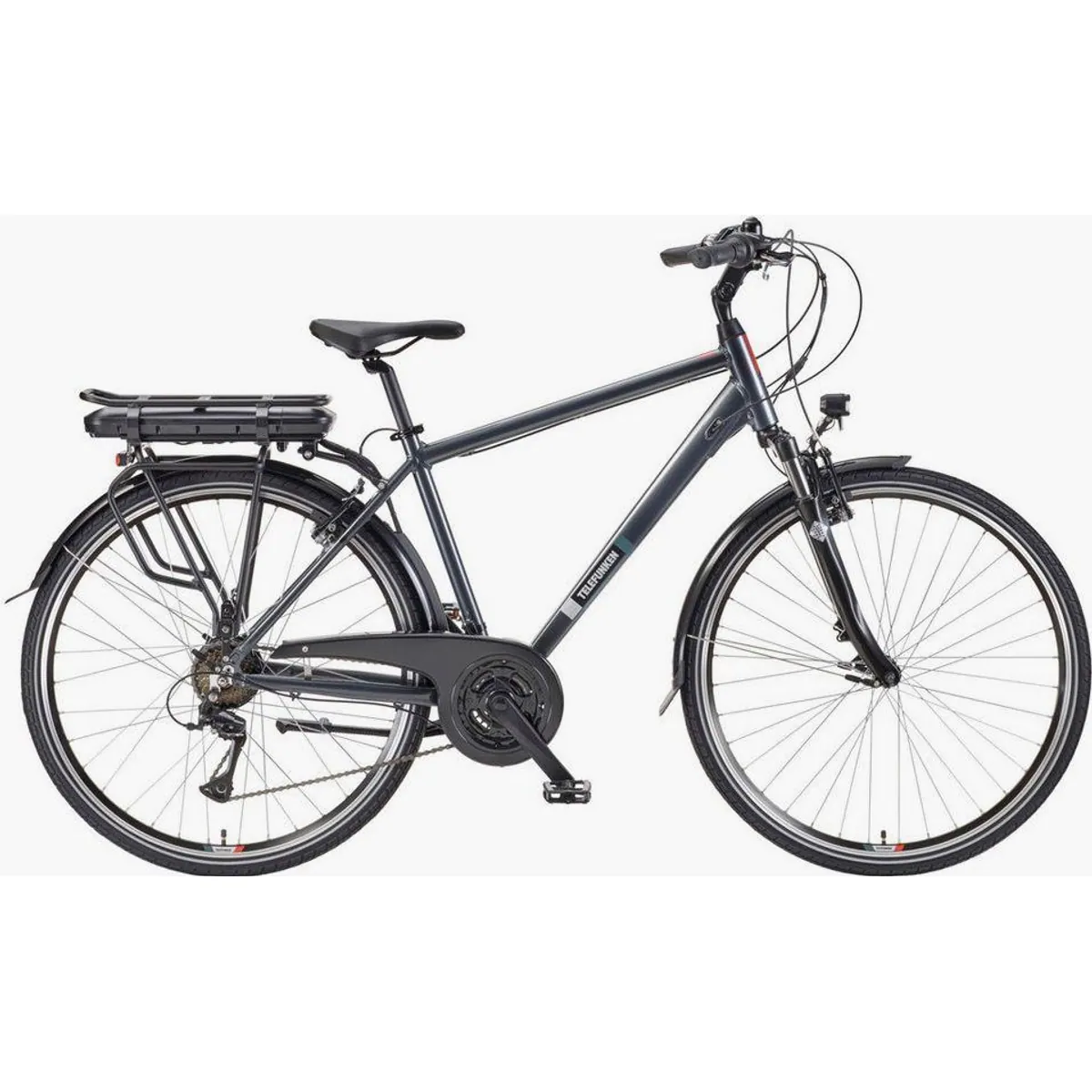 Telefunken E-Bike Trekkingrad Expedition XT485, 250 W Heckmotor, Shimano 21-Gang-Schaltung, 28 Zoll