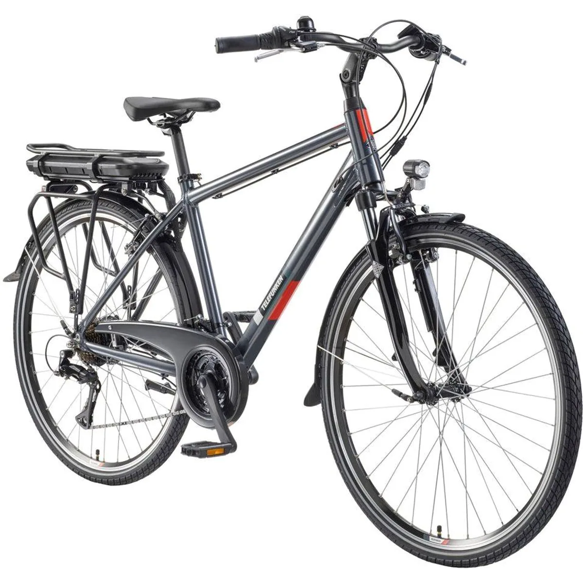 Telefunken E-Bike Trekkingrad Expedition XT485, 250 W Heckmotor, Shimano 21-Gang-Schaltung, 28 Zoll 2