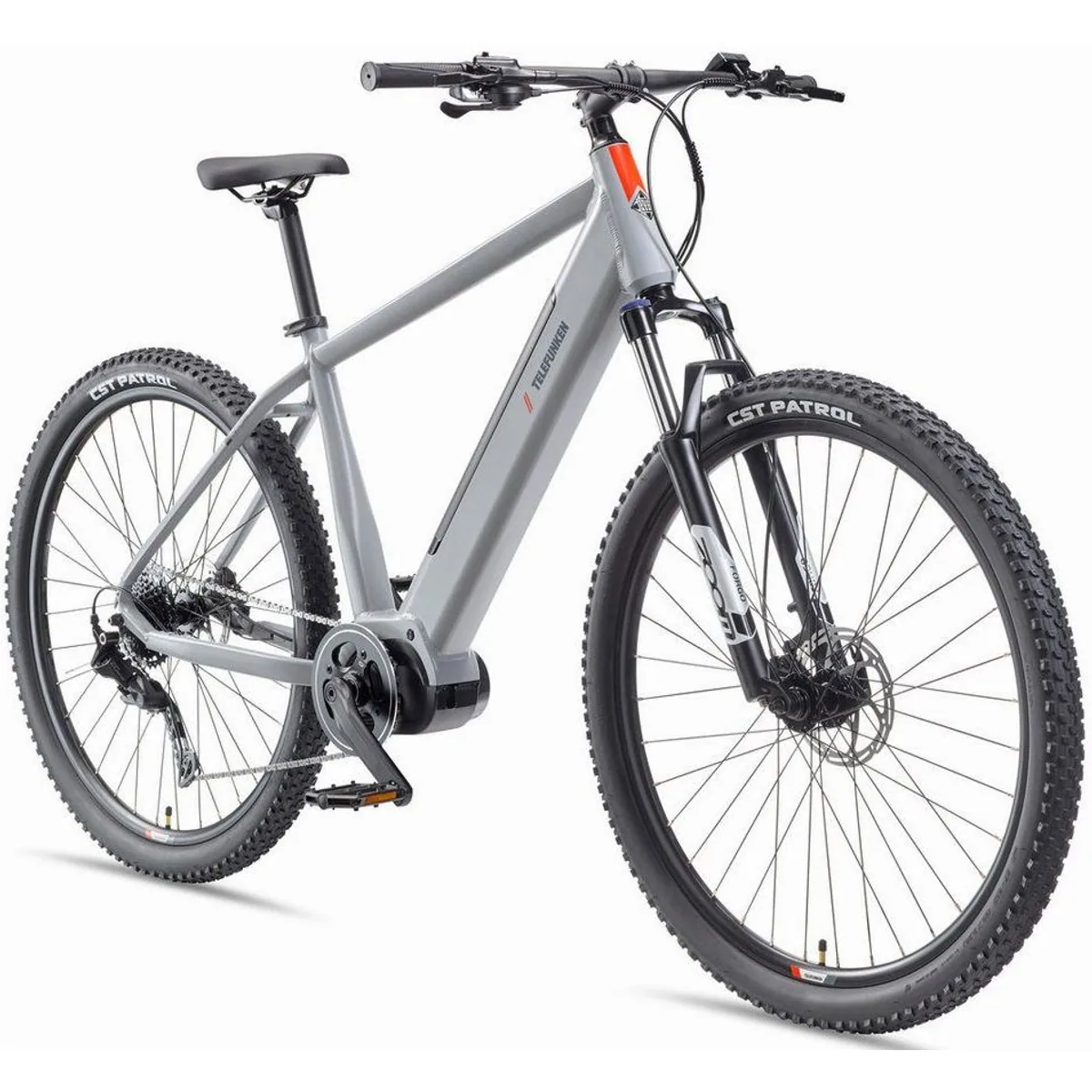 Telefunken MT925 E-Bike Mountainbike, 250 W Mittelmotor, 9-Gang Shimano, 468 Wh Akku