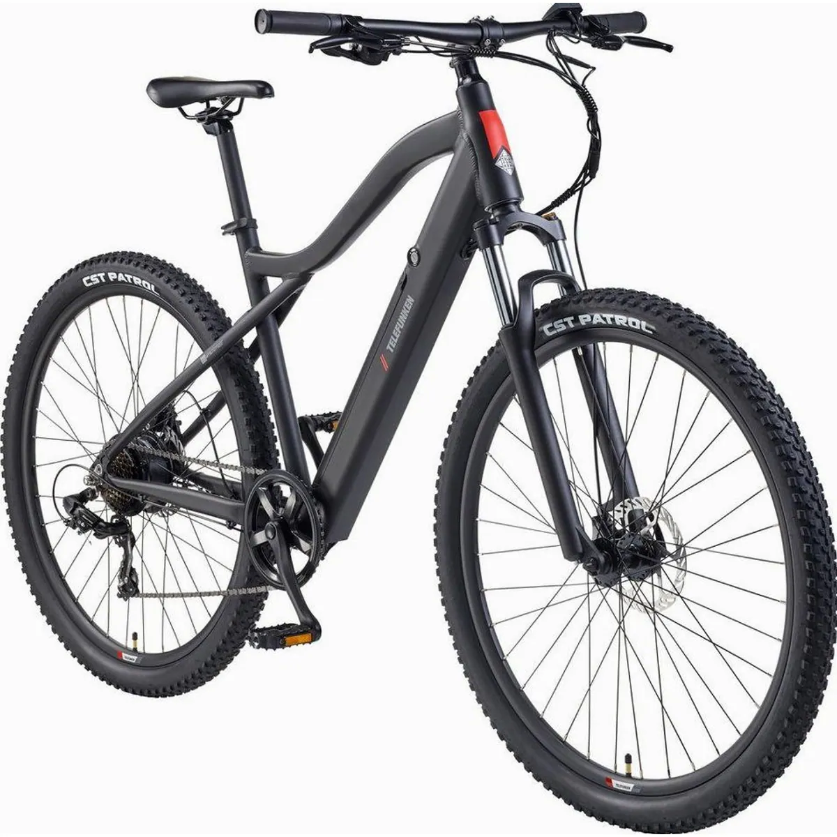 Telefunken MT922 E-Bike Mountainbike, 29 Zoll, kraftvoller Heckmotor, 7-Gang Shimano Schaltung