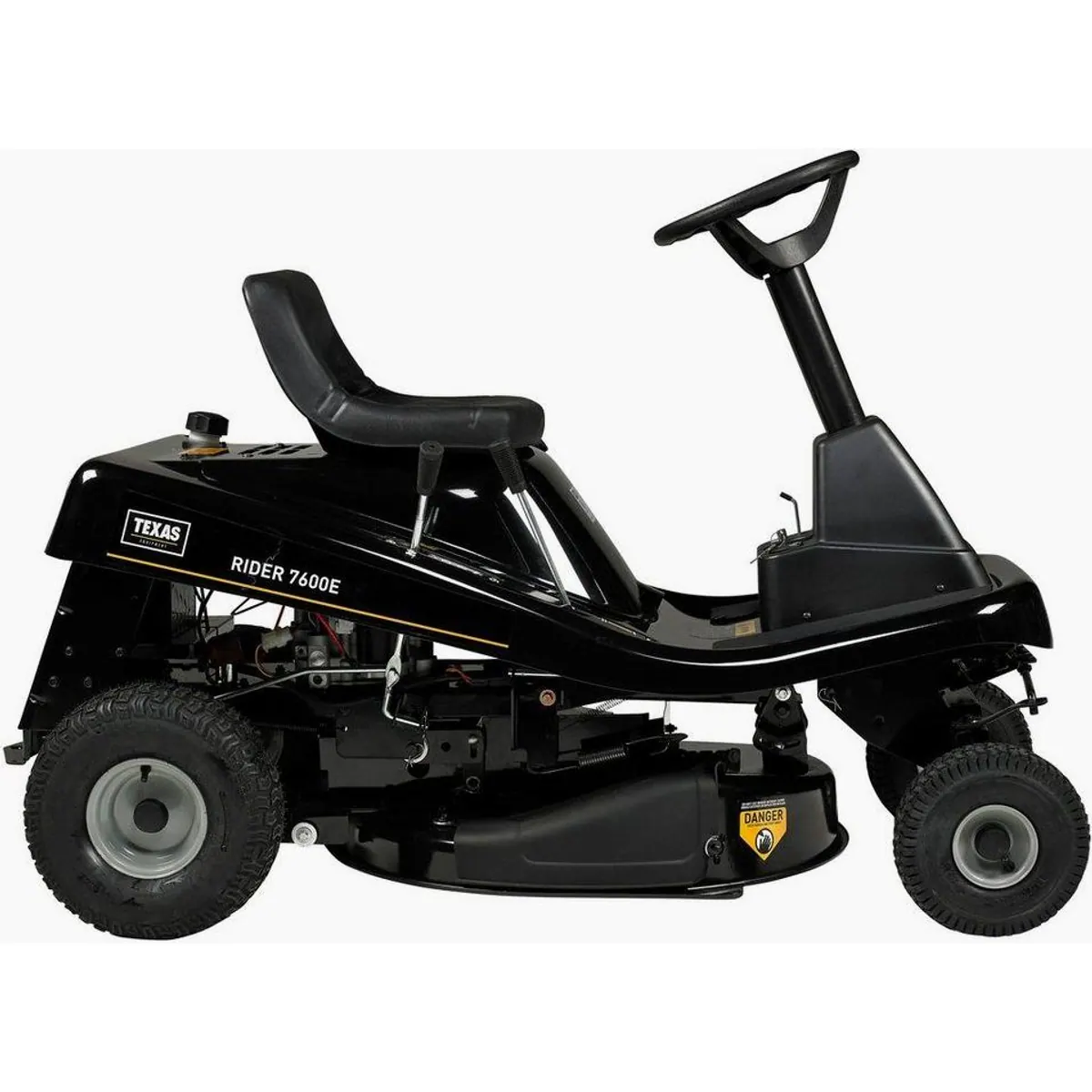 Texas Rasentraktor Rider 7600E 2in1, effiziente 76 cm Schnittbreite, kompakte Abmessungen 3