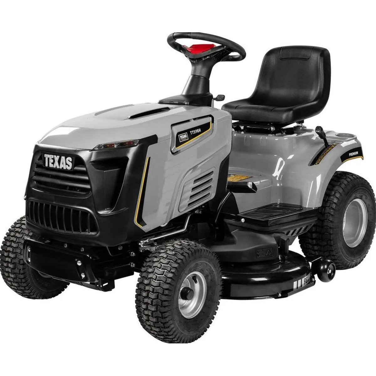 Texas Premium TTS98H Rasentraktor, kraftvoller Motor, flexibles Mähsystem, inkl. Anhänger 3