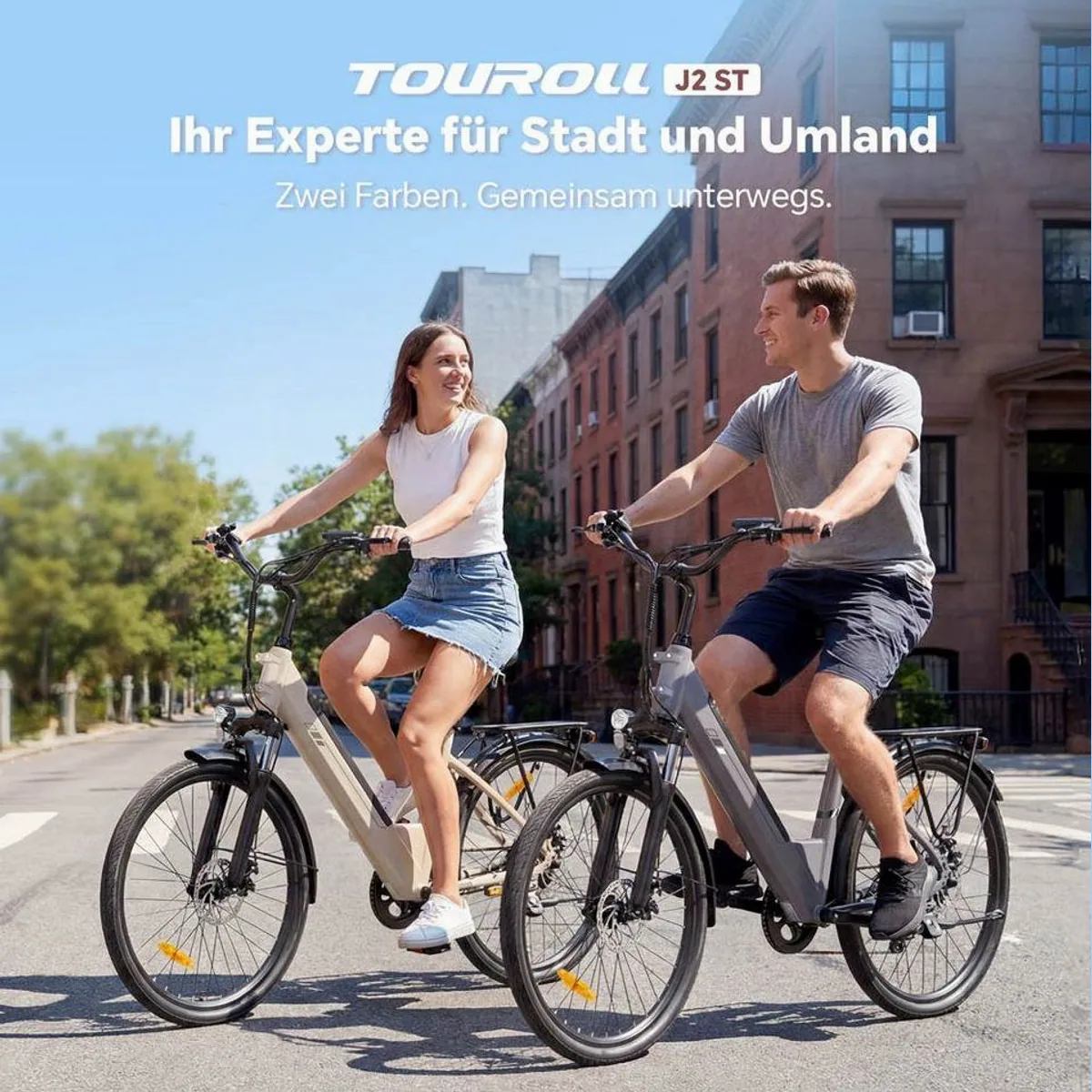 Touroll J2 ST E-Bike, 250 W Motor, 561,6 Wh Akku, 100 km Reichweite 2