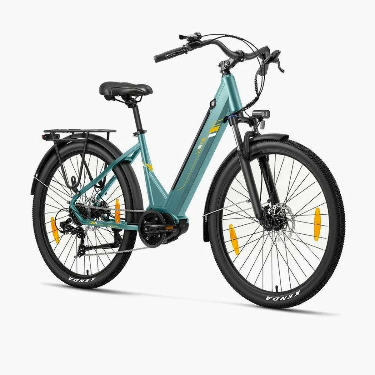 Touroll Urbano 3 E-Bike, leistungsstarker Mittelmotor, 7-Gang-Schaltung, langlebiger Akku