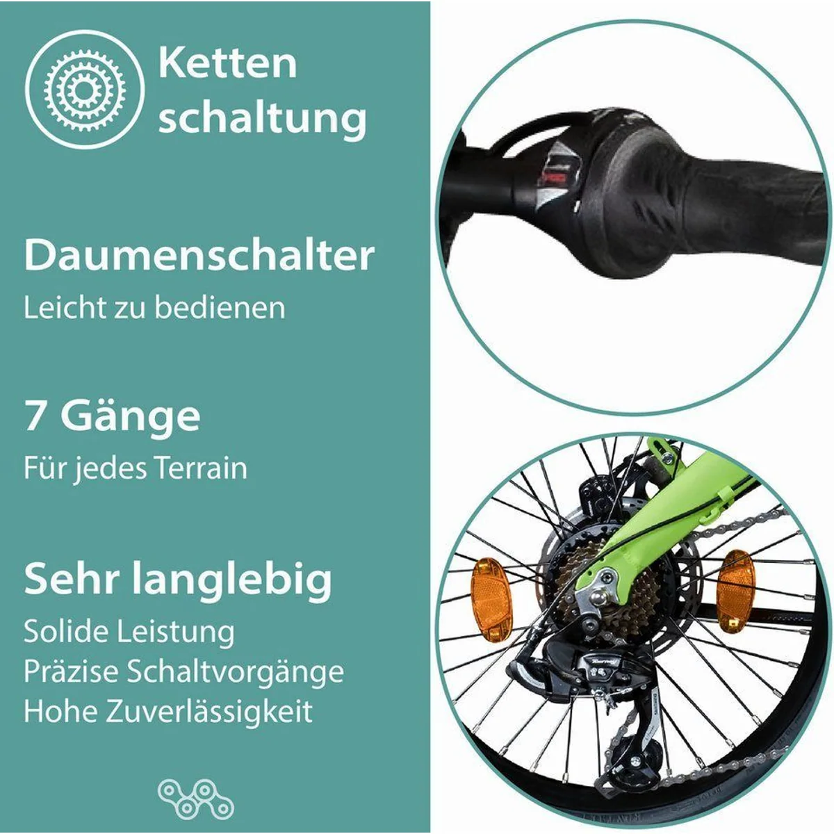 Tretwerk Akimbo Plus E-Bike Faltrad, 7-Gang Shimano Schaltung, 345 Wh Akku, kompakt & flexibel 3