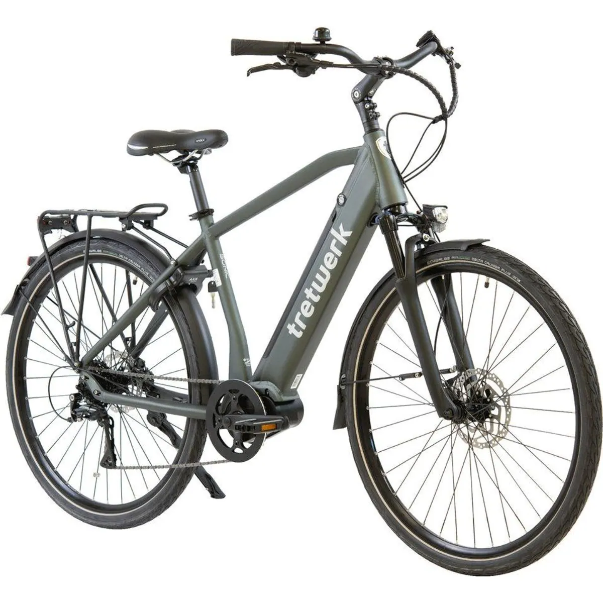 Tretwerk Sonic E-Bike Trekkingrad, 8-Gang Shimano Acera, 522 Wh Akku — Komfort, Leistung, Vielseitigkeit
