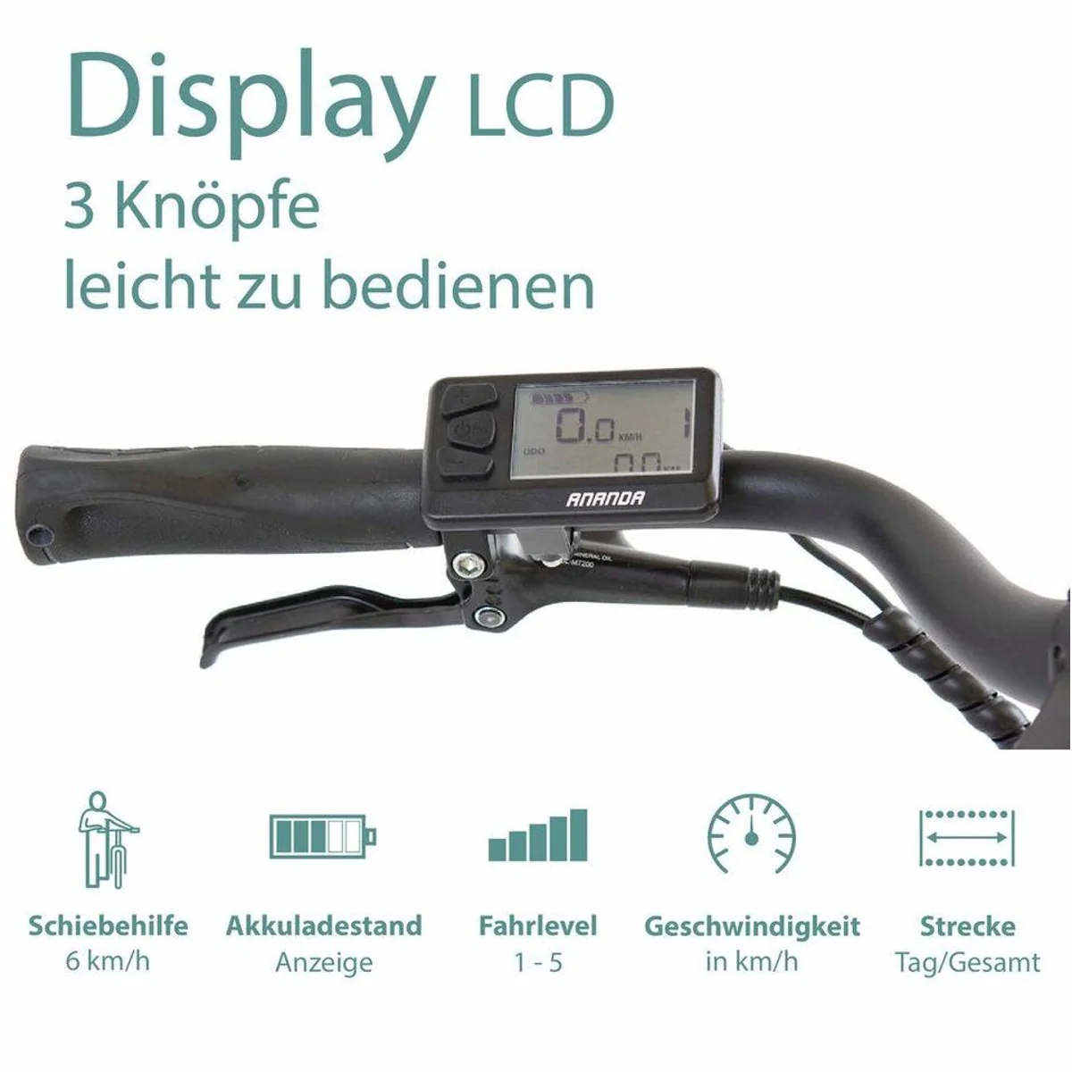Tretwerk Sonic E-Bike Trekkingrad, 8-Gang Shimano Acera, 522 Wh Akku — Komfort, Leistung, Vielseitigkeit 2