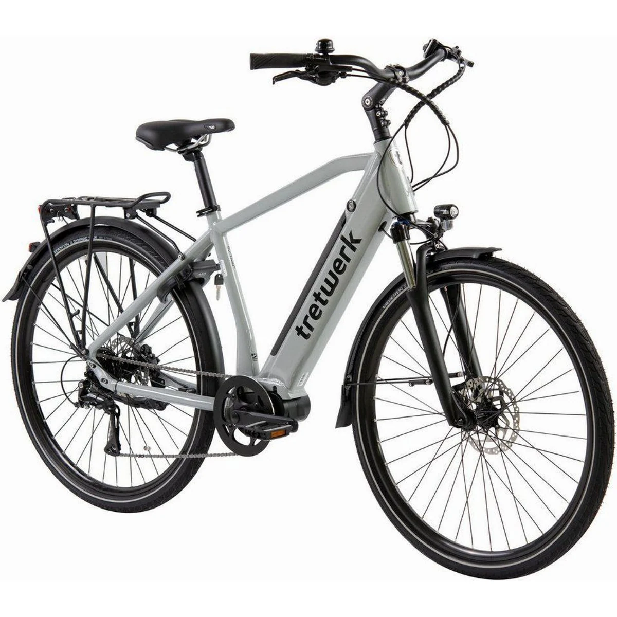 Tretwerk Sonic E-Bike Trekkingrad, 522 Wh Akku, 8 Gang Shimano Acera, Mittelmotor