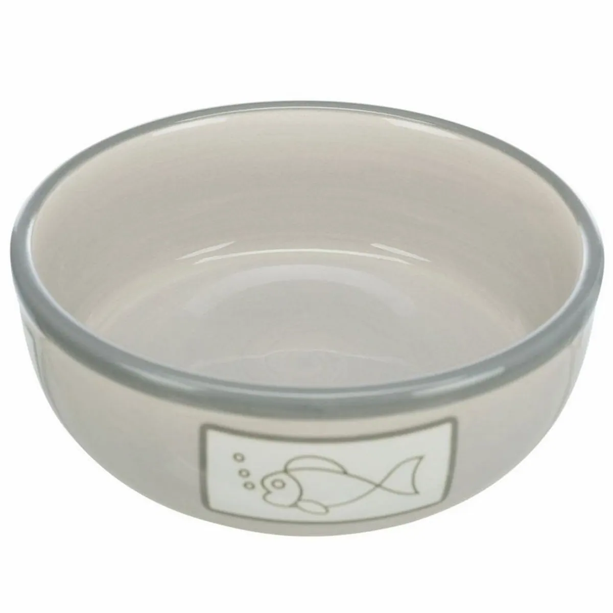 Trixie Keramiknapf mit Fischmotiv, stilvolles Design, robustes Material, ideal für Katzen 2