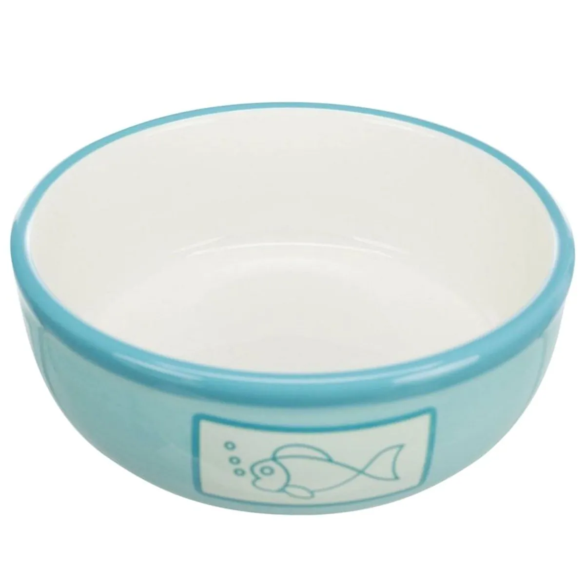 Trixie Keramiknapf mit Fischmotiv, stilvolles Design, robustes Material, ideal für Katzen 3