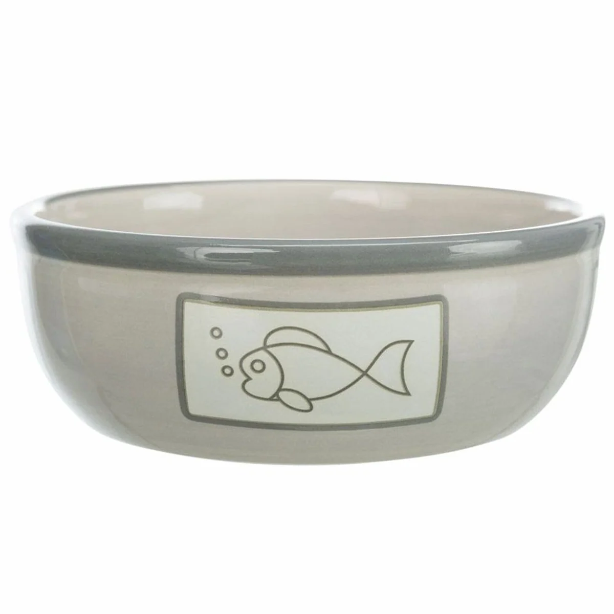 Trixie Keramiknapf mit Fischmotiv, stilvolles Design, robustes Material, ideal für Katzen 5