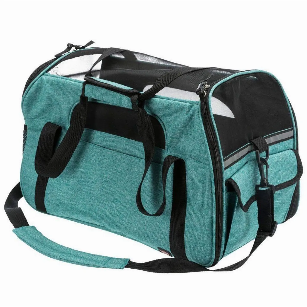 Trixie Madison Tiertransporttasche, Sicherheitsmerkmale und Komfort — grün, 19x28x42cm