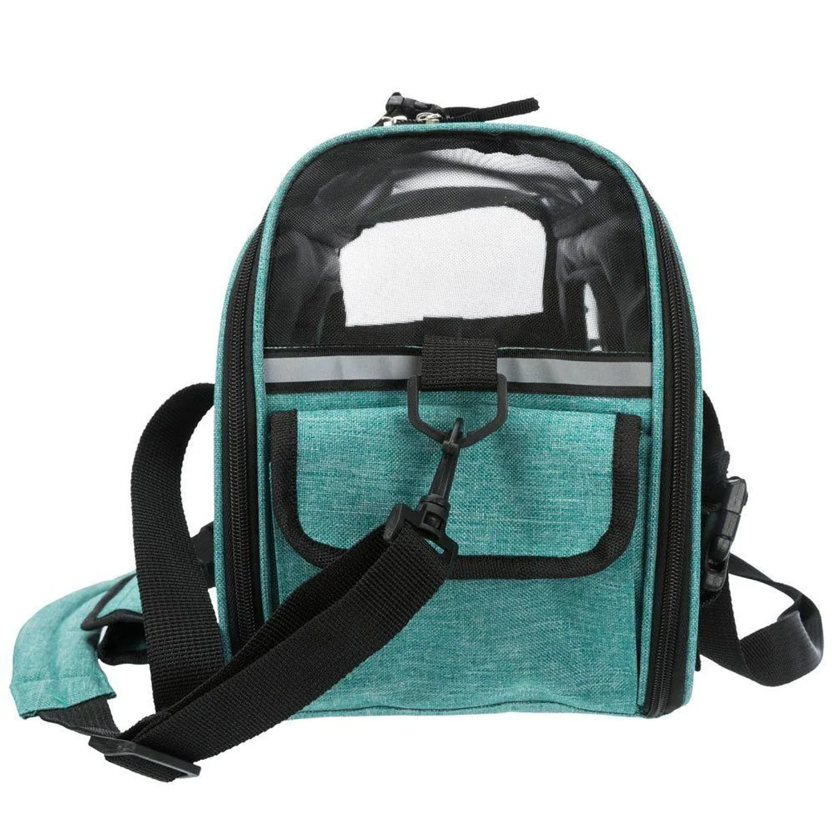 Trixie Madison Tiertransporttasche, Sicherheitsmerkmale und Komfort — grün, 19x28x42cm 4
