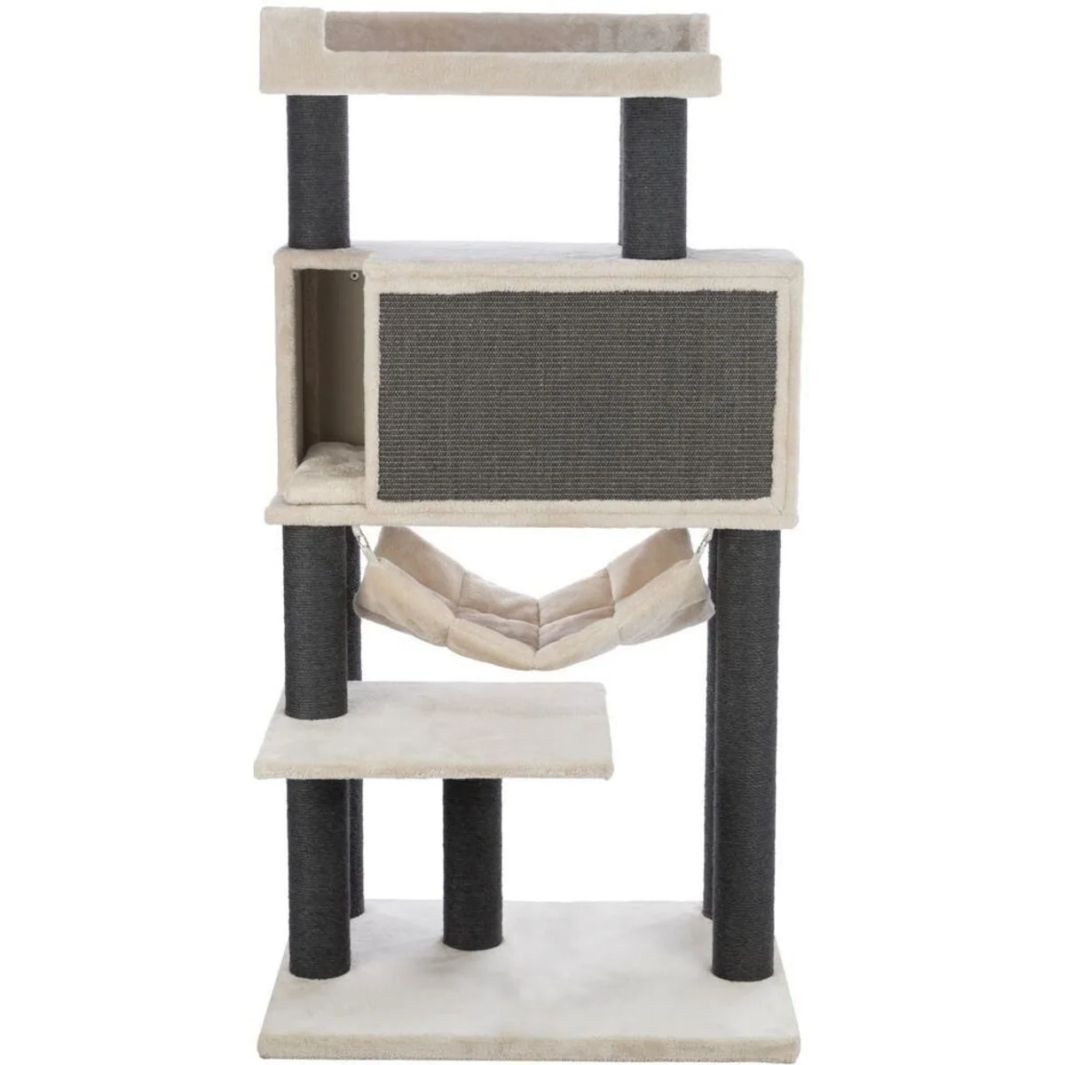 Trixie Kratzbaum Maciel XXL, elegantes Design, hohe Stabilität, umfassende Spielmöglichkeiten 2