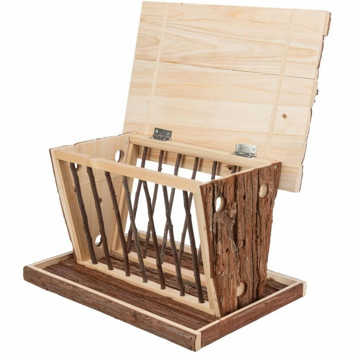 Trixie Futterstation Heuraufe, vielseitig einsetzbar, robustes Design 4