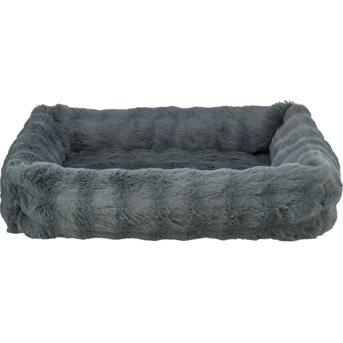 Trixie Hundebett Elli, Dunkelgrau, Hochwertige Materialien & Bequeme Polsterung — 60 × 50 cm