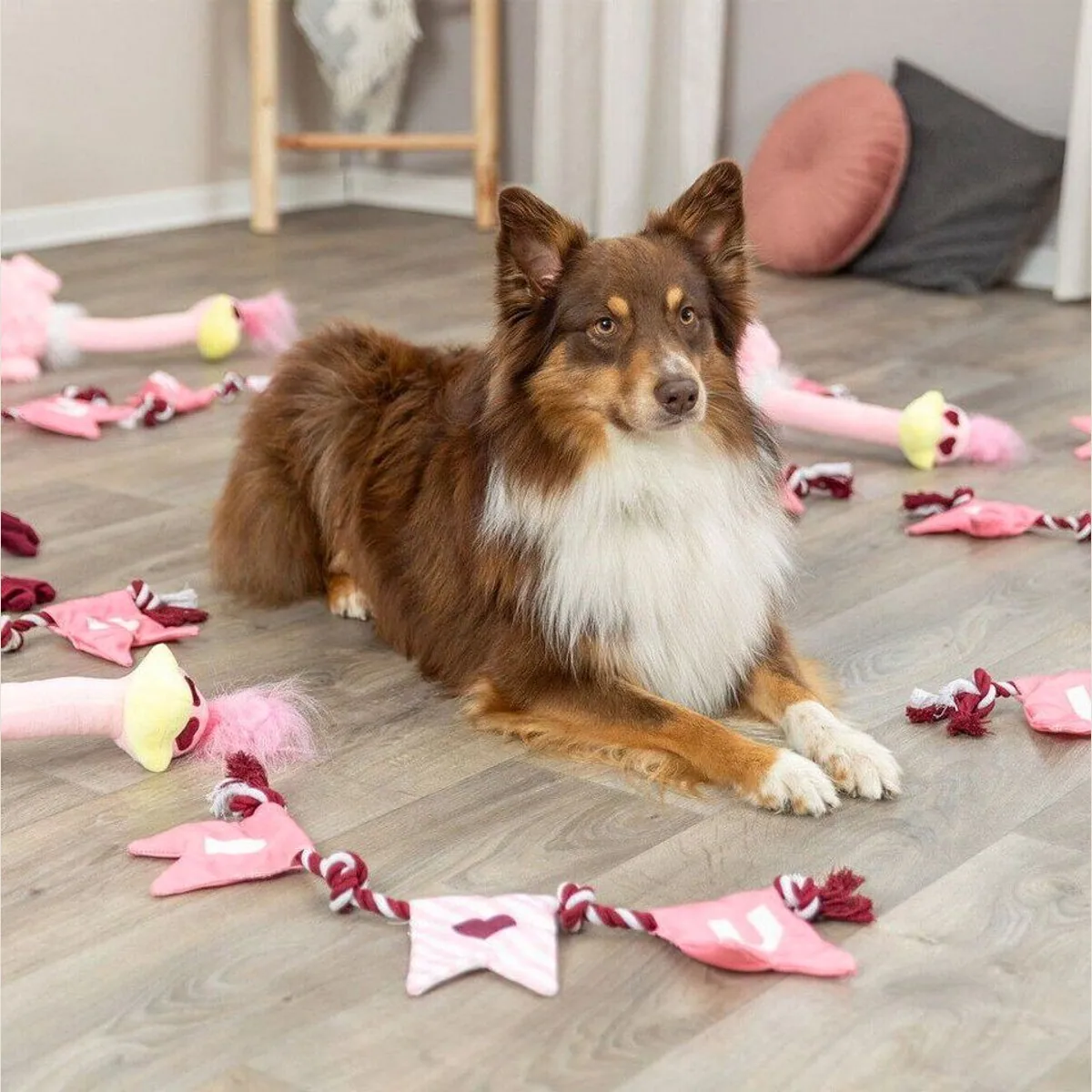 Trixie Tiertaue Hundespielzeug, mit Knisterfolie, 80 cm 2