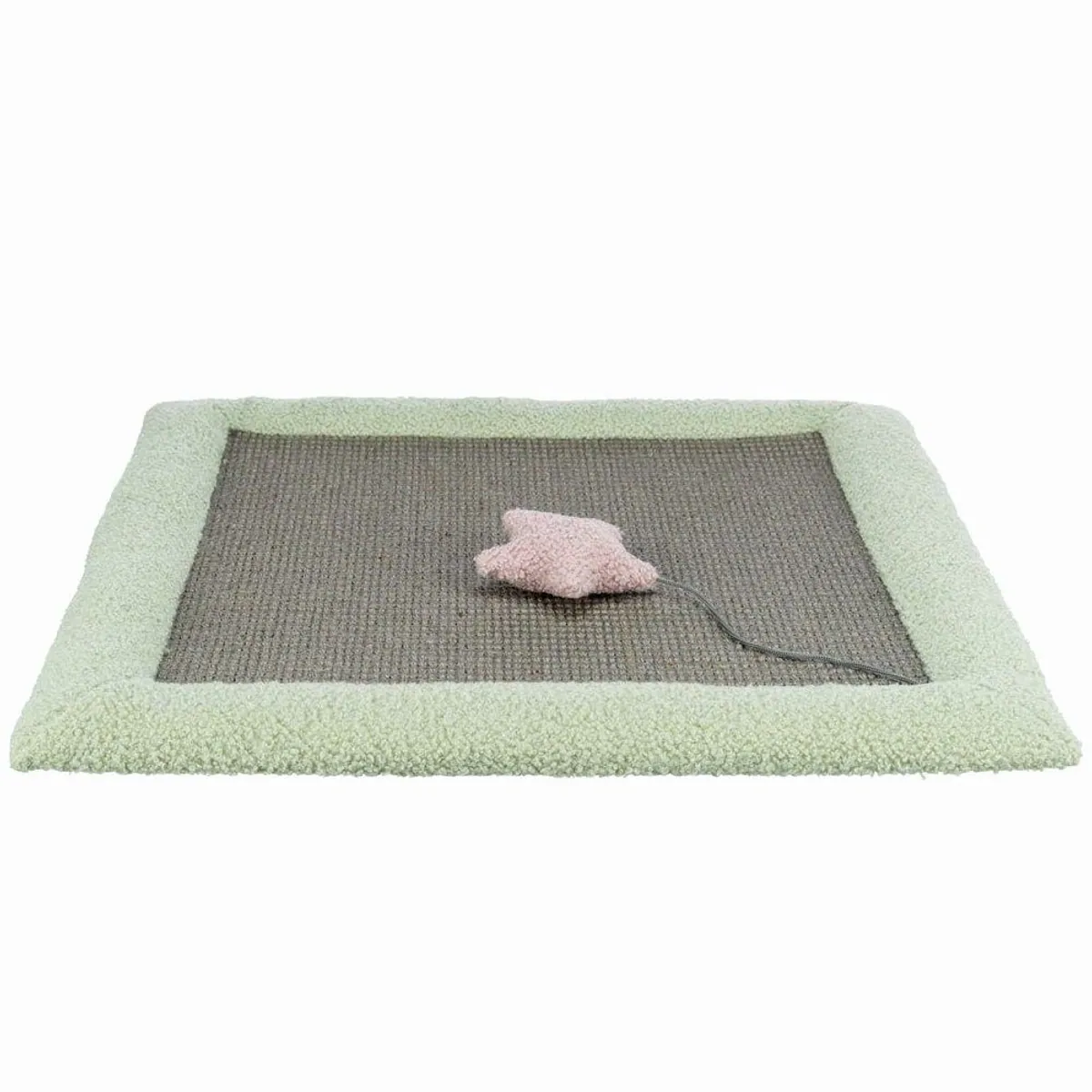 Trixie Kratzbrett Junior, Sisal/Lammfell-Optik, 47 x 47 cm