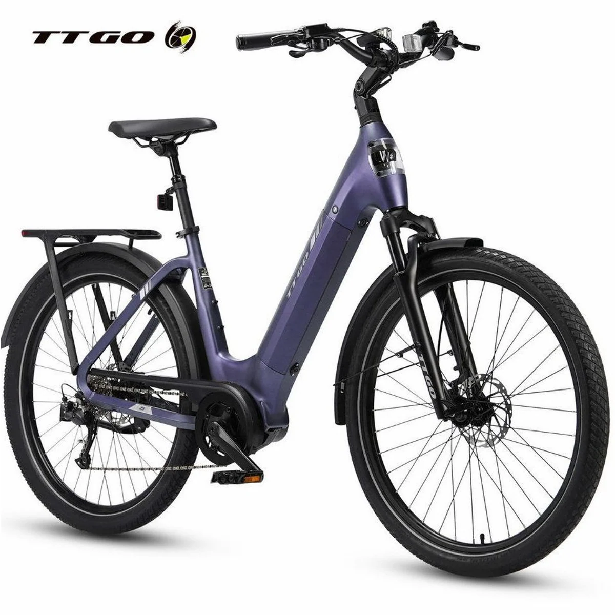 TTGO E-Bike Cityrad 28 Zoll, leistungsstarker Mittelmotor, hohe Reichweite