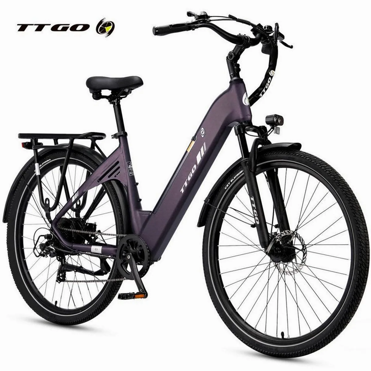 TTGO E-Bike C3 SE, 28 Zoll, 120 km Reichweite, Aluminiumrahmen mit Shimano 7-Gang