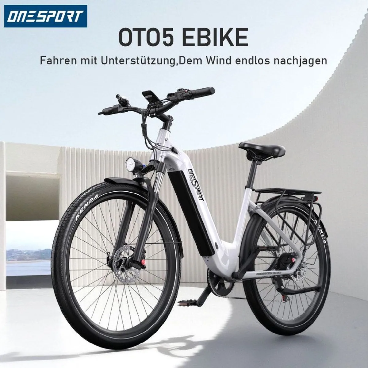 Vankel E-Bike Cityrad, 655Wh Akku, hydraulische Bremsen, 7-Gang Shimano 3